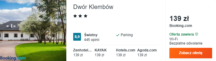 Rezerwacja dworku