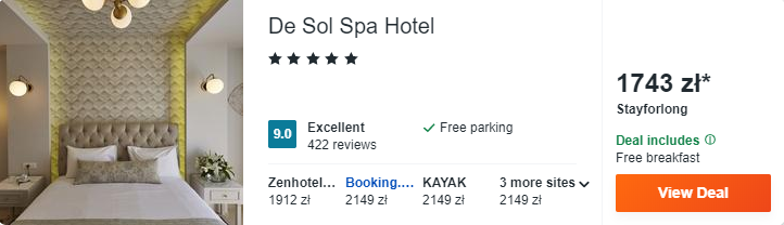Rezerwacja hotelu