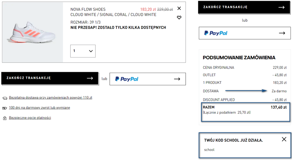 adidas buty promocja