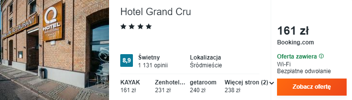 Rezerwacja noclegów