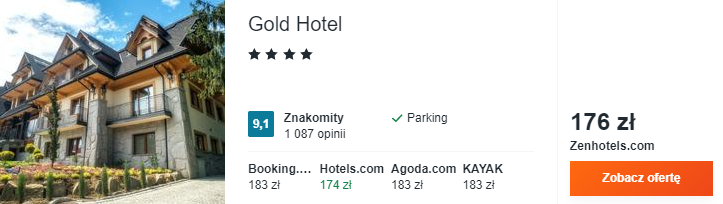 Rezerwacja noclegów