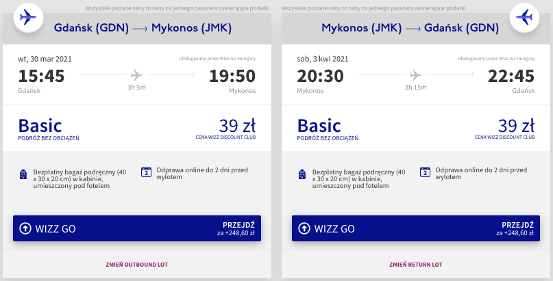 zarezerwuj loty na mykonos