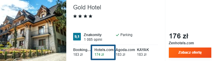 Hotel w Zakopanem