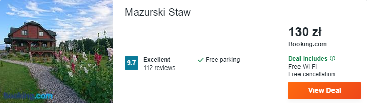 Noclegi na Mazurach