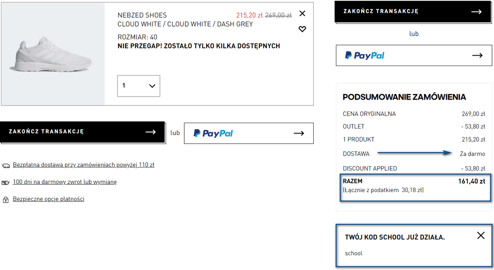 adidas buty promocja