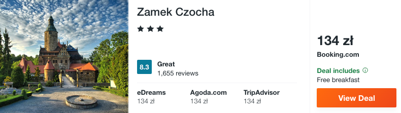 zarezerwuj hotel w zamku