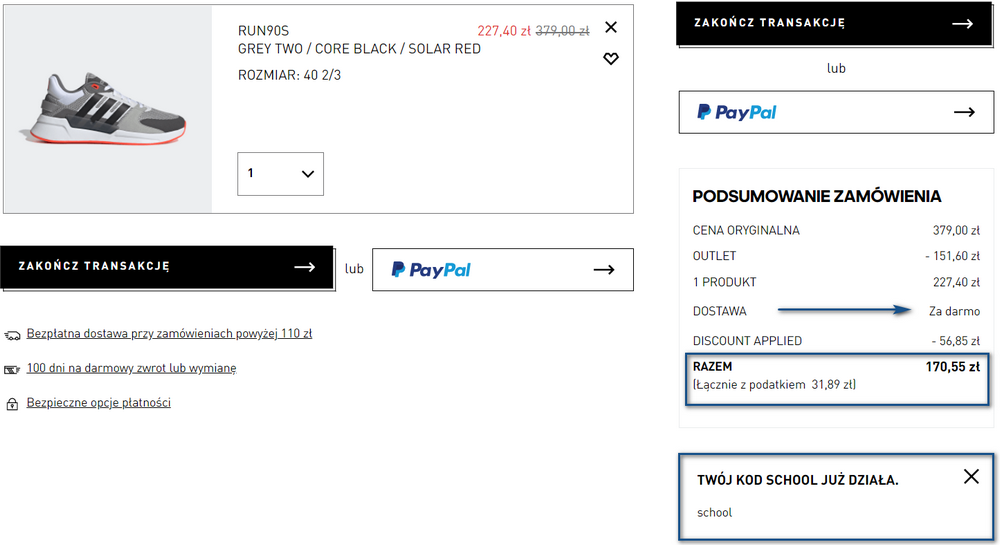 adidas buty promocja