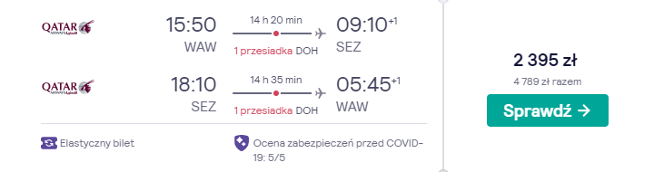 Loty na Seszele