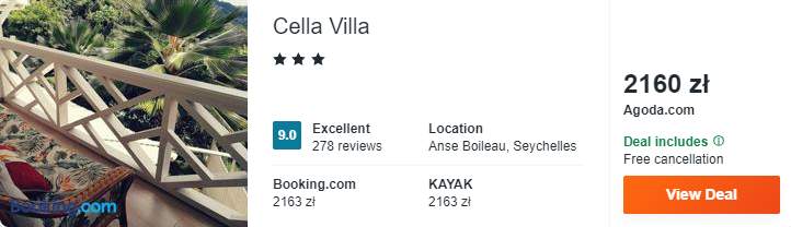 Hotel na Seszelach