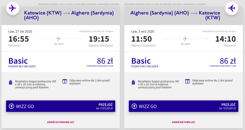 zarezerwuj loty do alghero