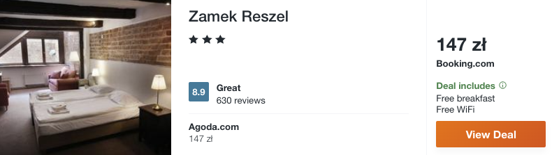 zarezerwuj hotel w zamku