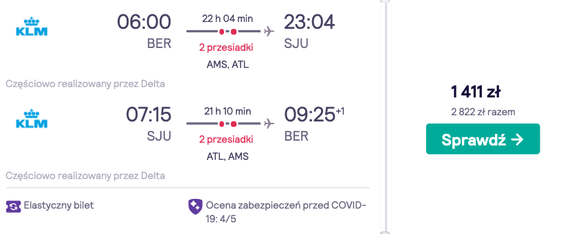 zarezerwuj loty na portoryko