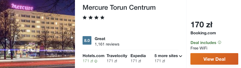 zarezerwuj hotel w toruniu