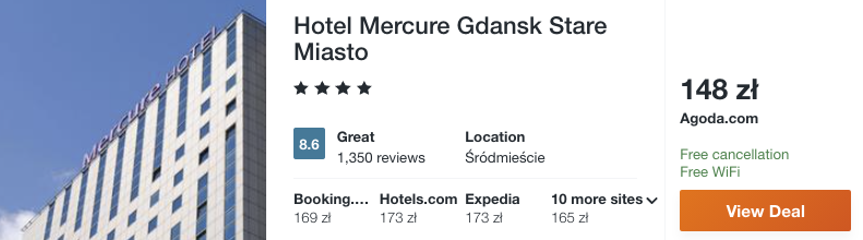 zarezerwuj hotel w gdansku