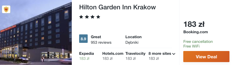 zarezerwuj hotel w krakowie