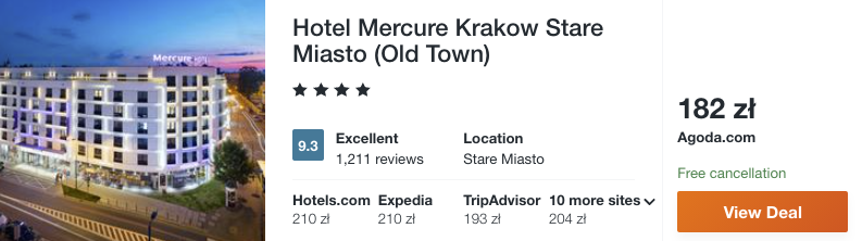 zarezerwuj hotel w krakowie