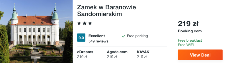 zarezerwuj hotel w zamku