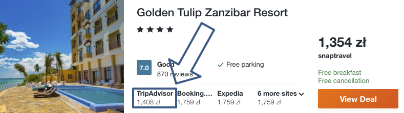 zarezerwuj hotel na zanzibarze