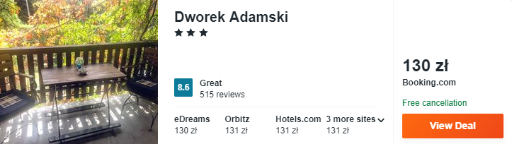 Rezerwacja noclegów