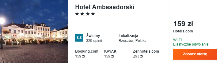 Rezerwacja noclegu