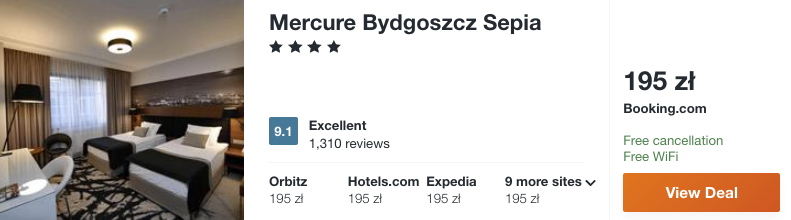 zarezerwuj hotel w bydgosczy