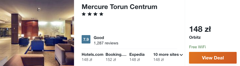 zarezerwuj hotel w toruniu