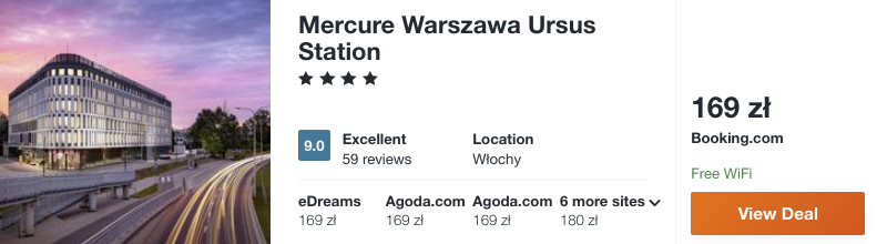 zarezerwuj hotel w warszawie