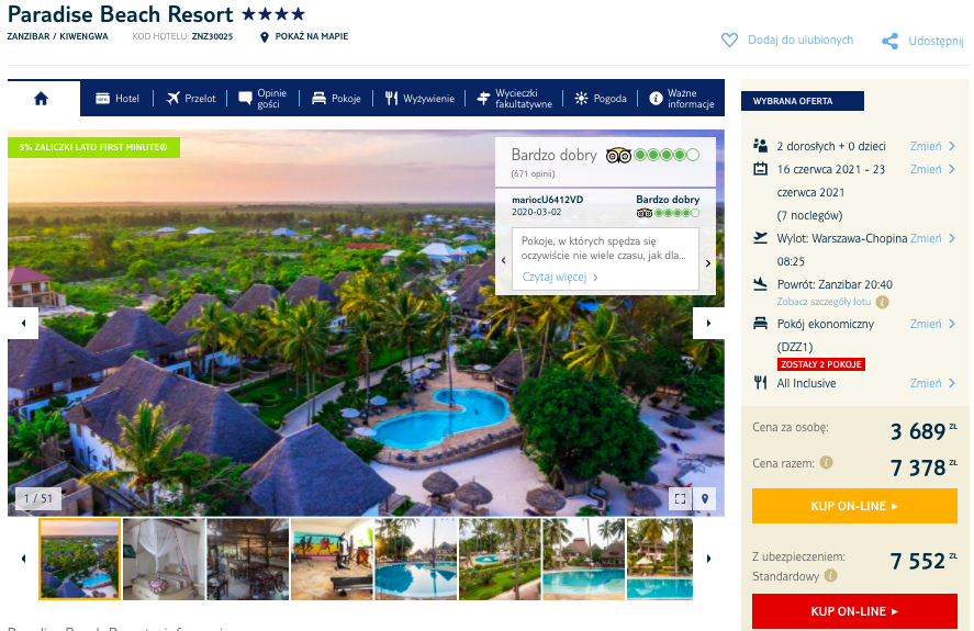 zarezerwuj wczasy na zanzibarze