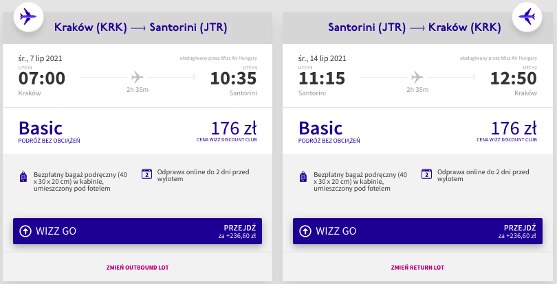 zarezerwuj loty na santoryn