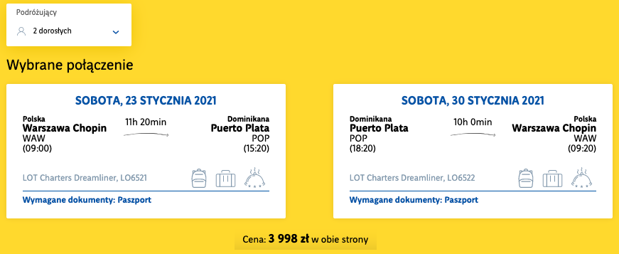 zarezerwuj loty do dominikany
