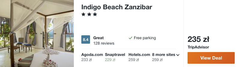 zarezerwuj hotel na zanzibarze