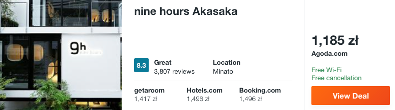 zarezerwuj hotel w tokio