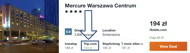 zarezerwuj hotel w warszawie