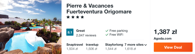 zarezerwuj hotel na fue