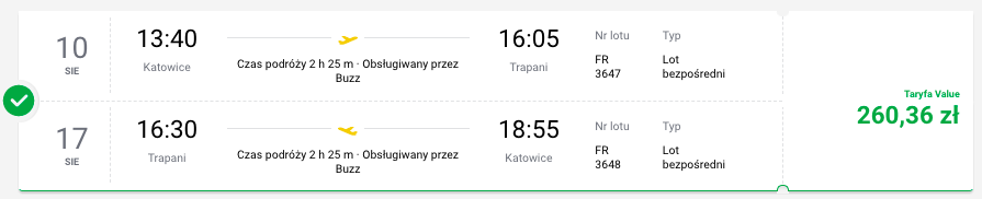 zarezerwuj loty na sycylie