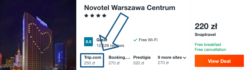 zarezerwuj hotel w warszawie