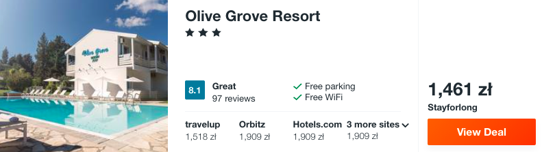 zarezerwuj hotel na korfu
