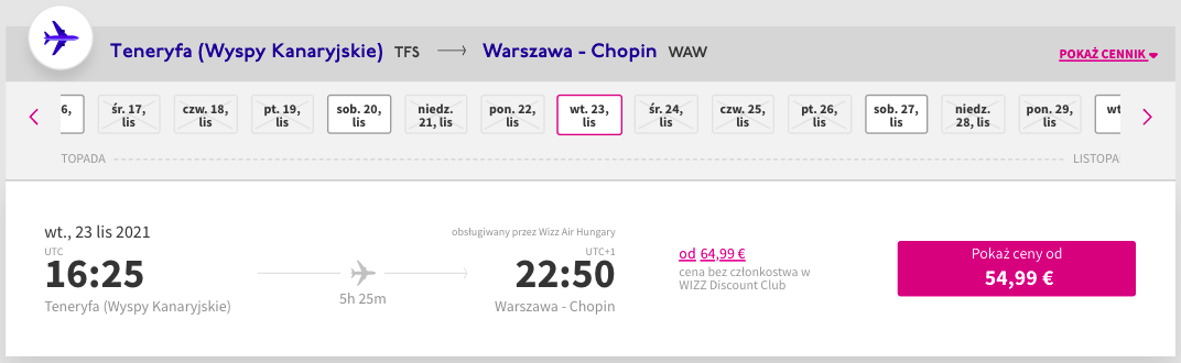 zarezerwuj loty do warszawy