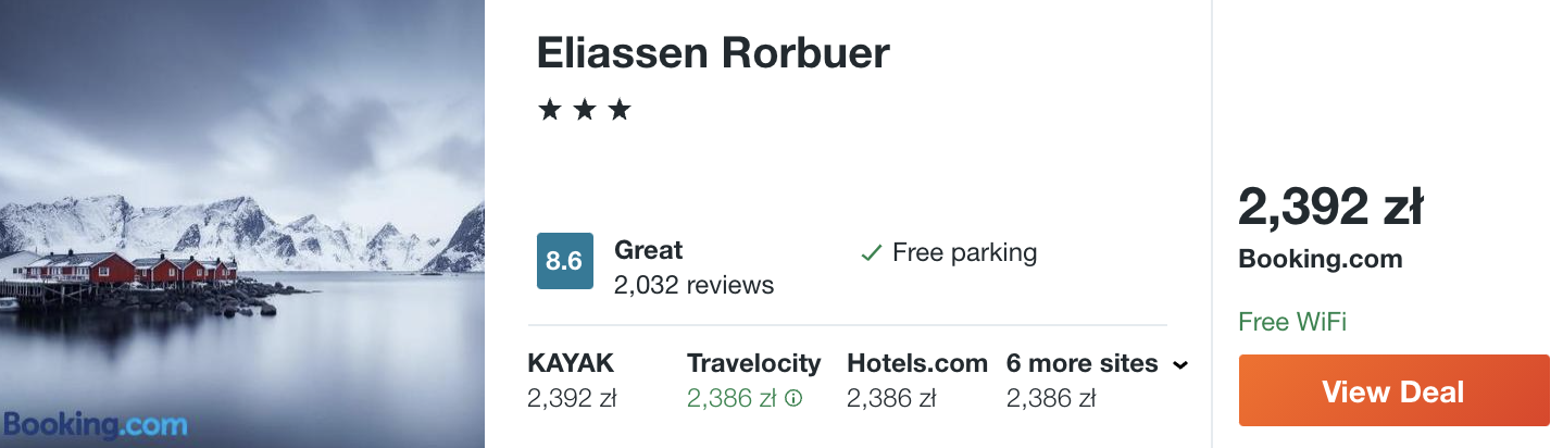 zarezerwuj hotel na lofotach