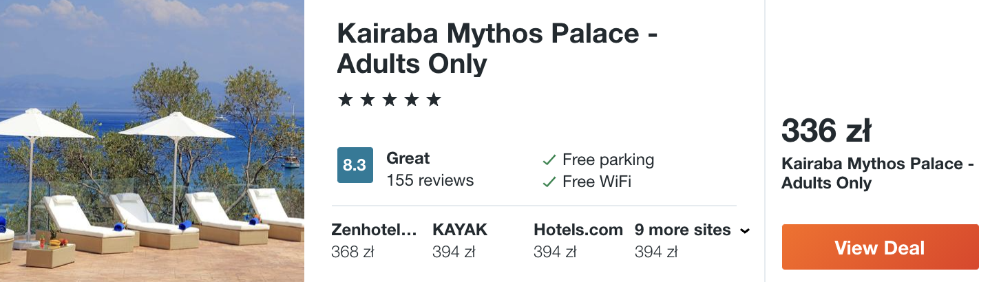 zarezerwuj hotel na korfu