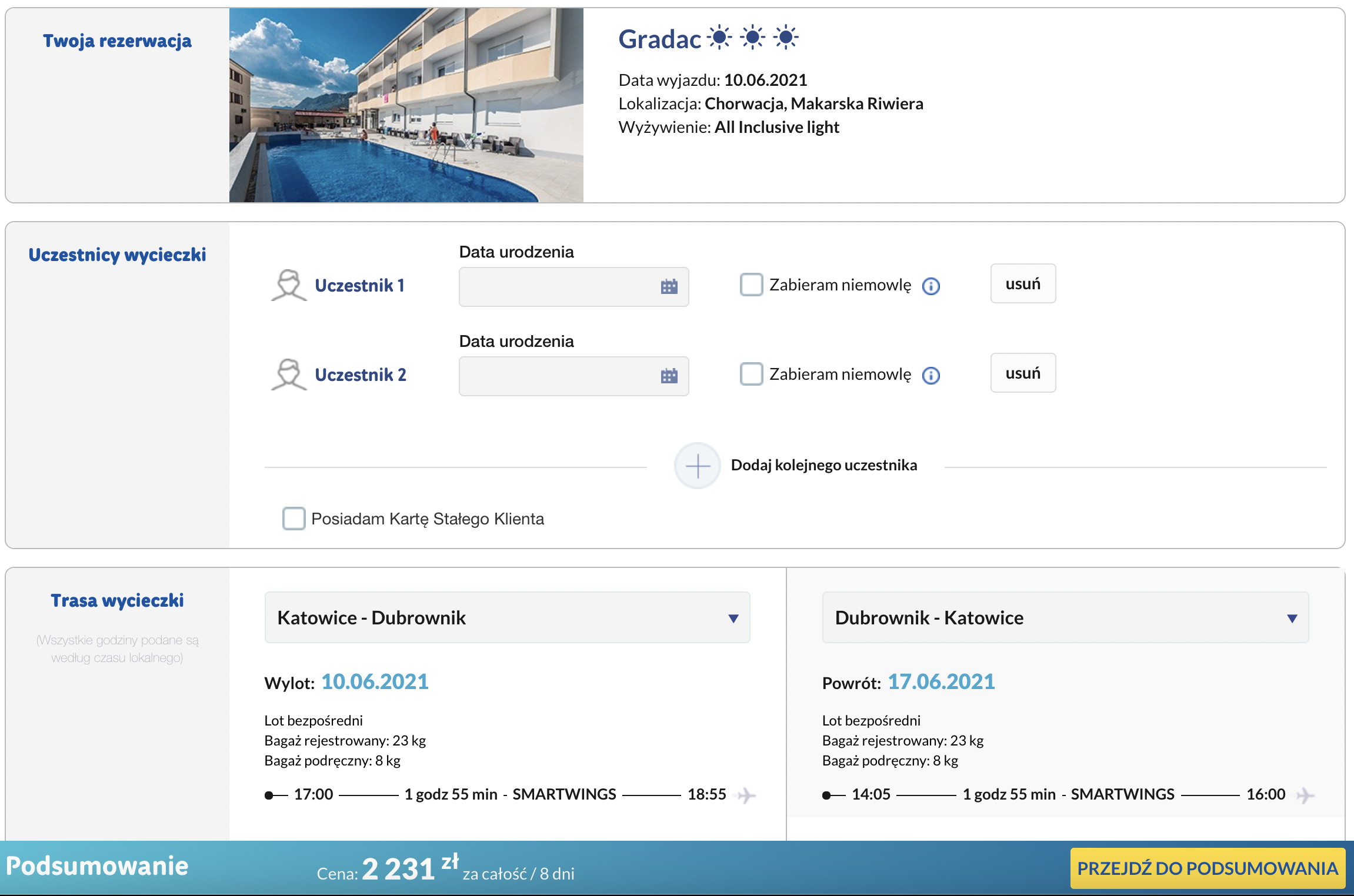 zarezerwuj wczasy w chorwacji