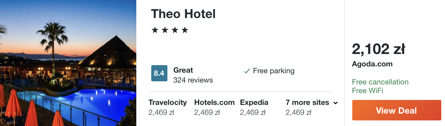 zarezerwuj hotel w grecji