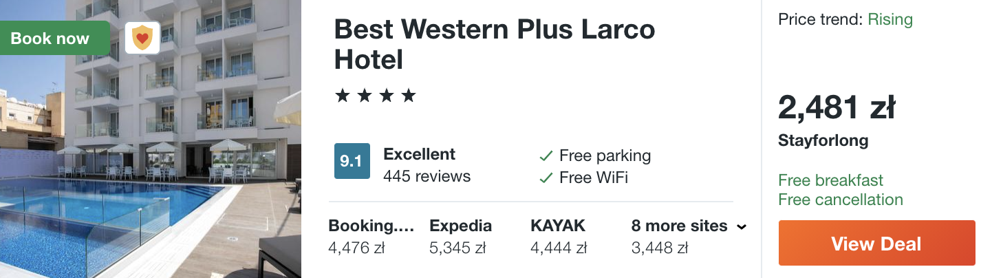 zarezerwuj hotel na cyprze