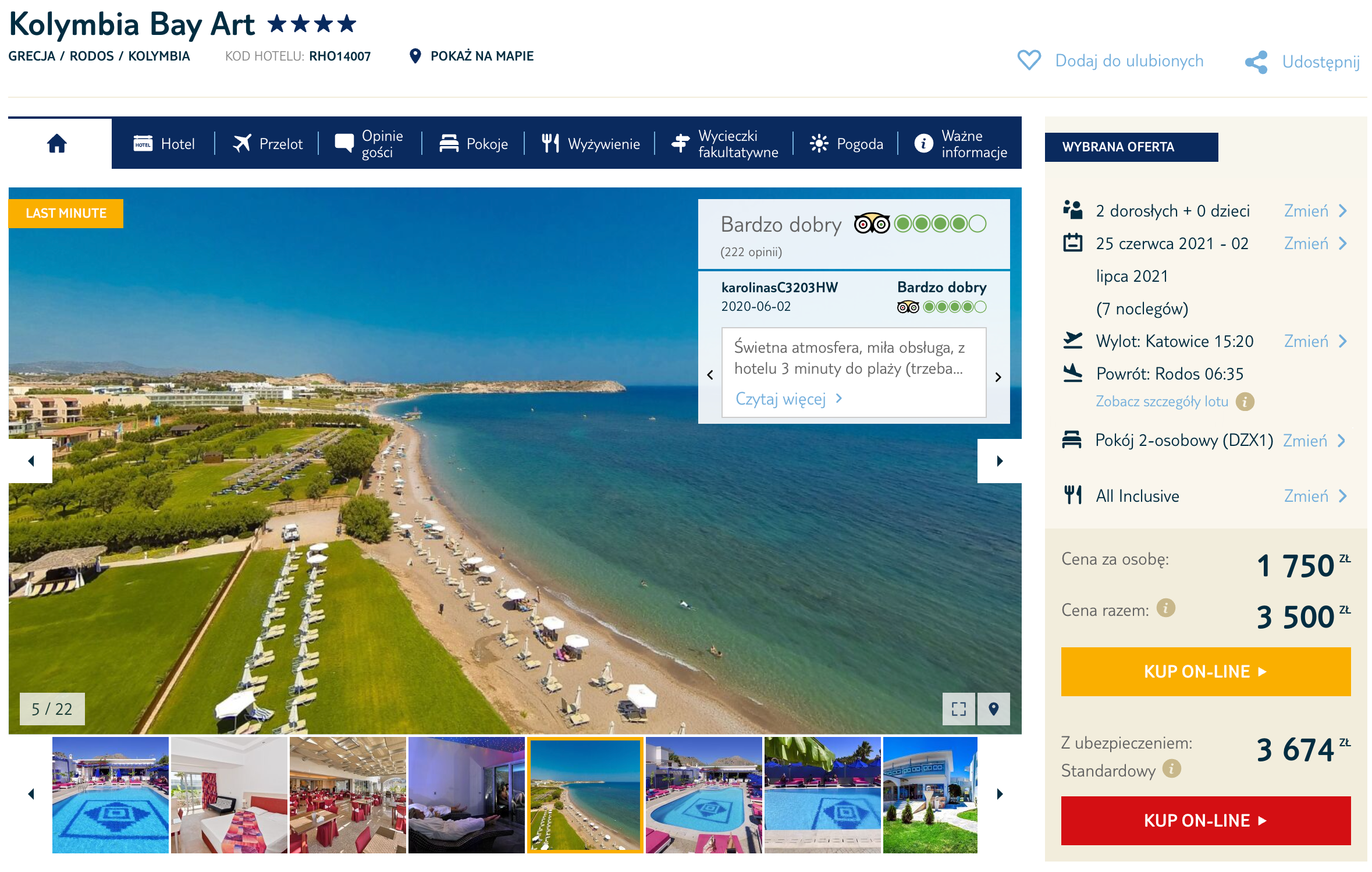zarezerwuj wczasy na rodos