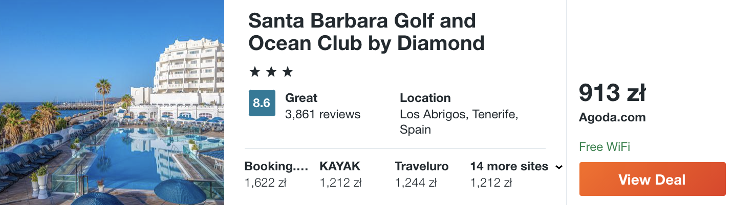 zarezerwuj hotel na teneryfie