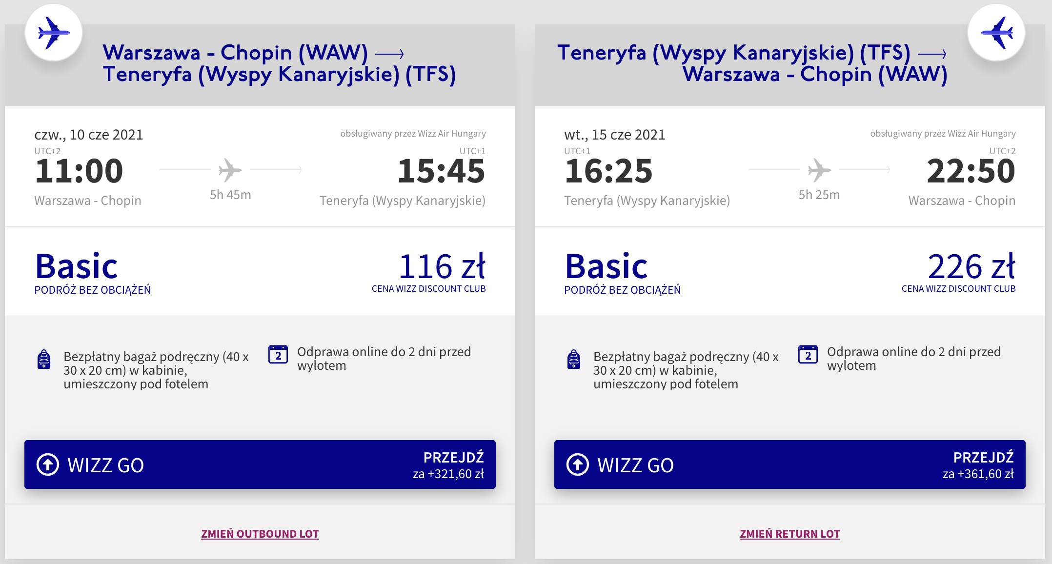 zarezerwuj loty na teneryfe