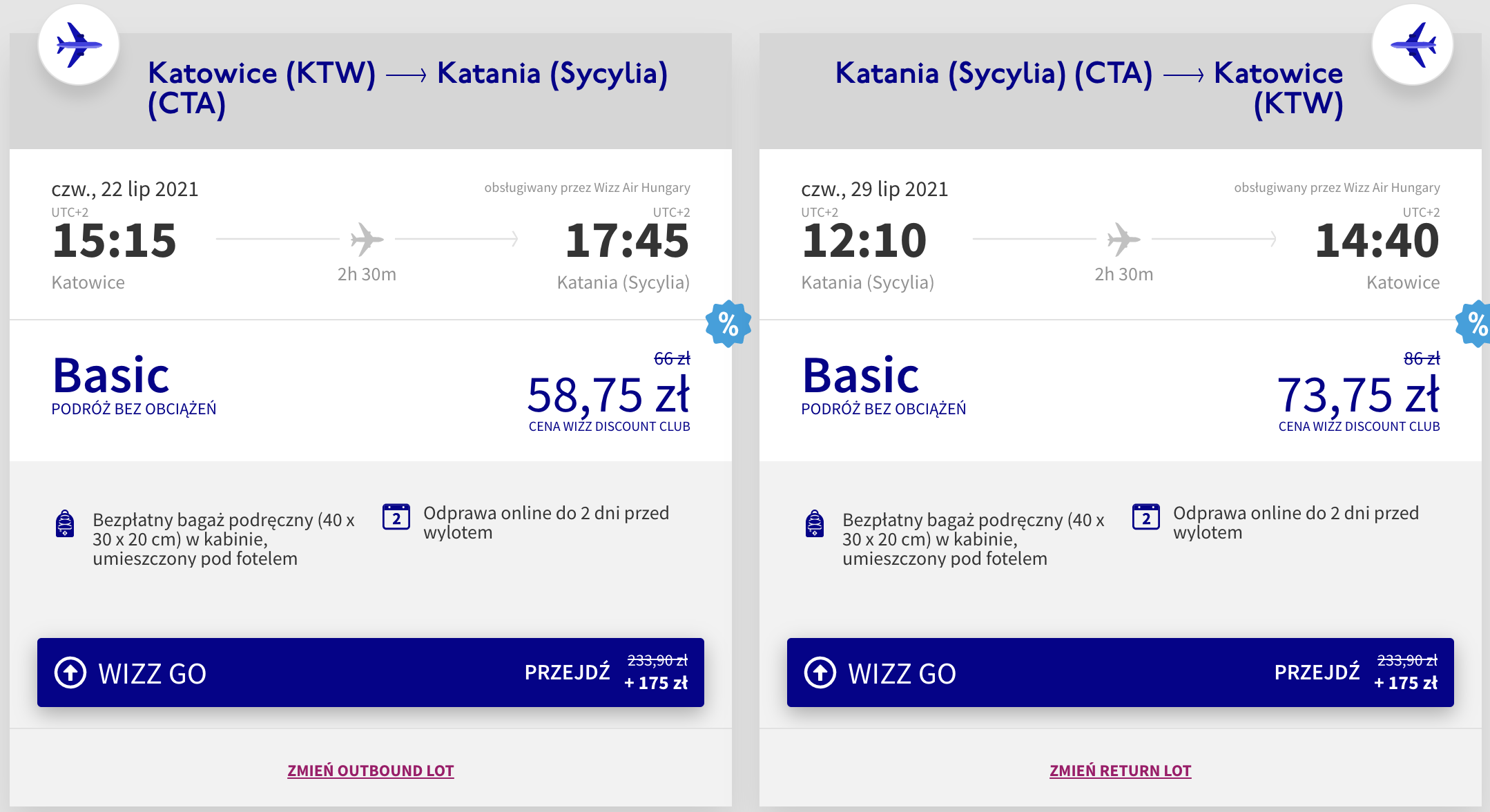 zarezerwuj loty do katanii