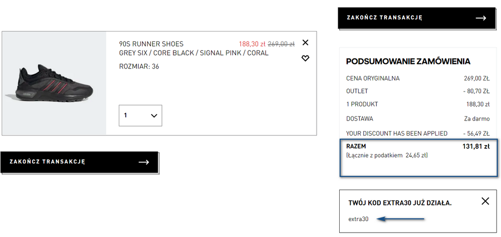 adidas buty promocja