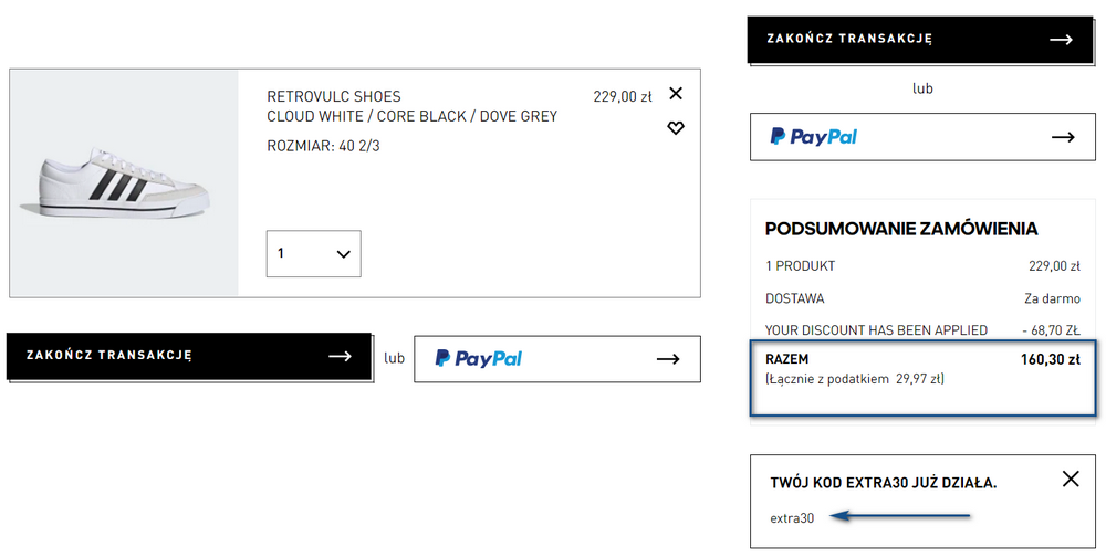adidas buty promocja