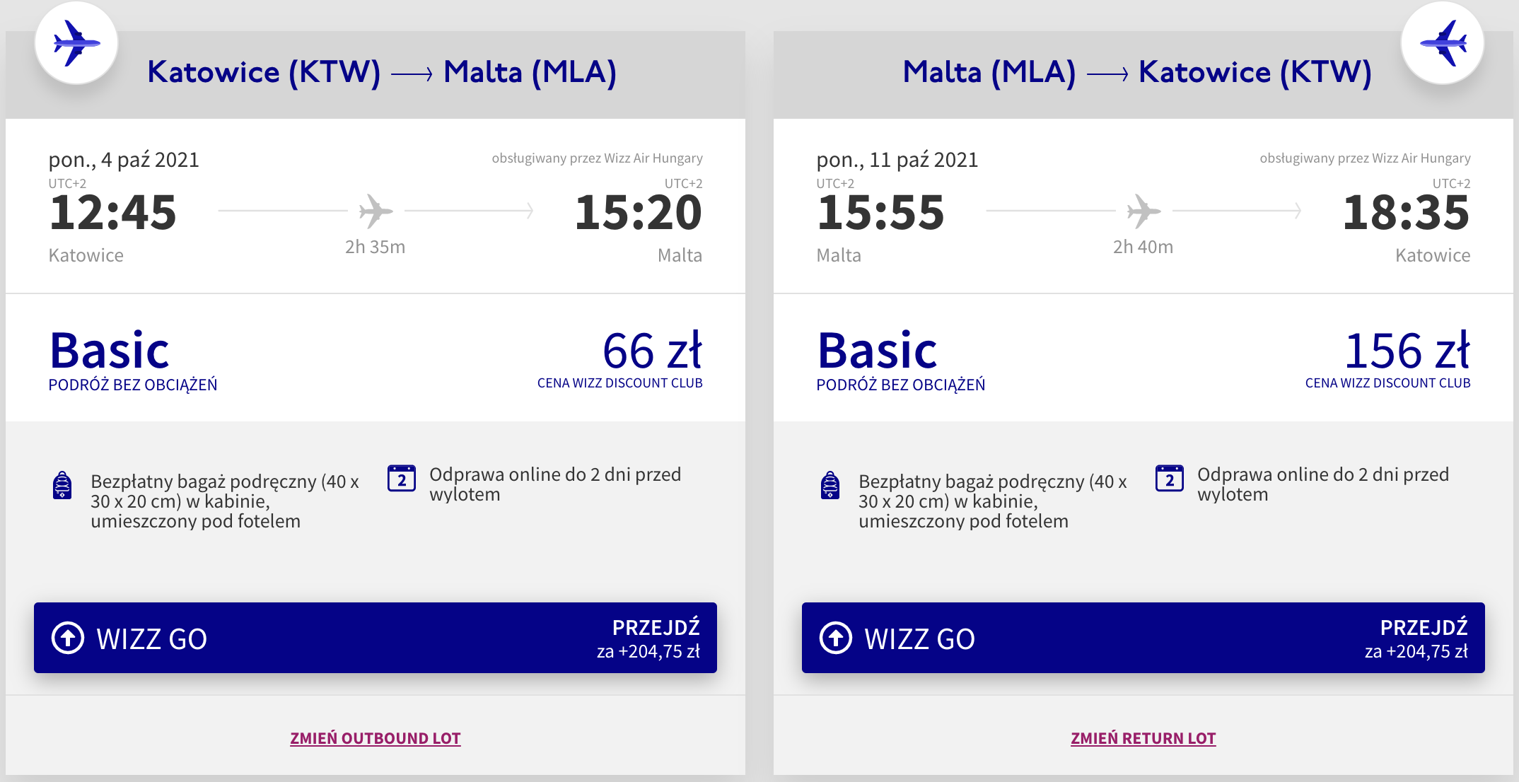 zarezerwuj loty na malte